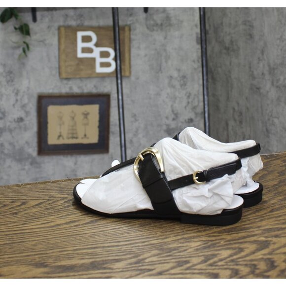 NWT Naturalizer Womens Taylor Slingbacks Heeled Sandals I9030L3 Black Leather 7M - Picture 6 of 11